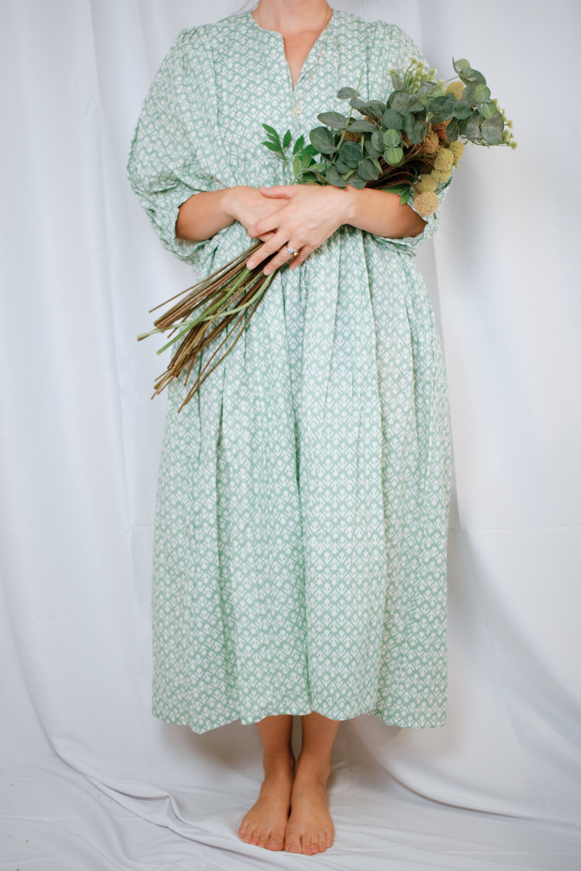 Sage Midi Dress