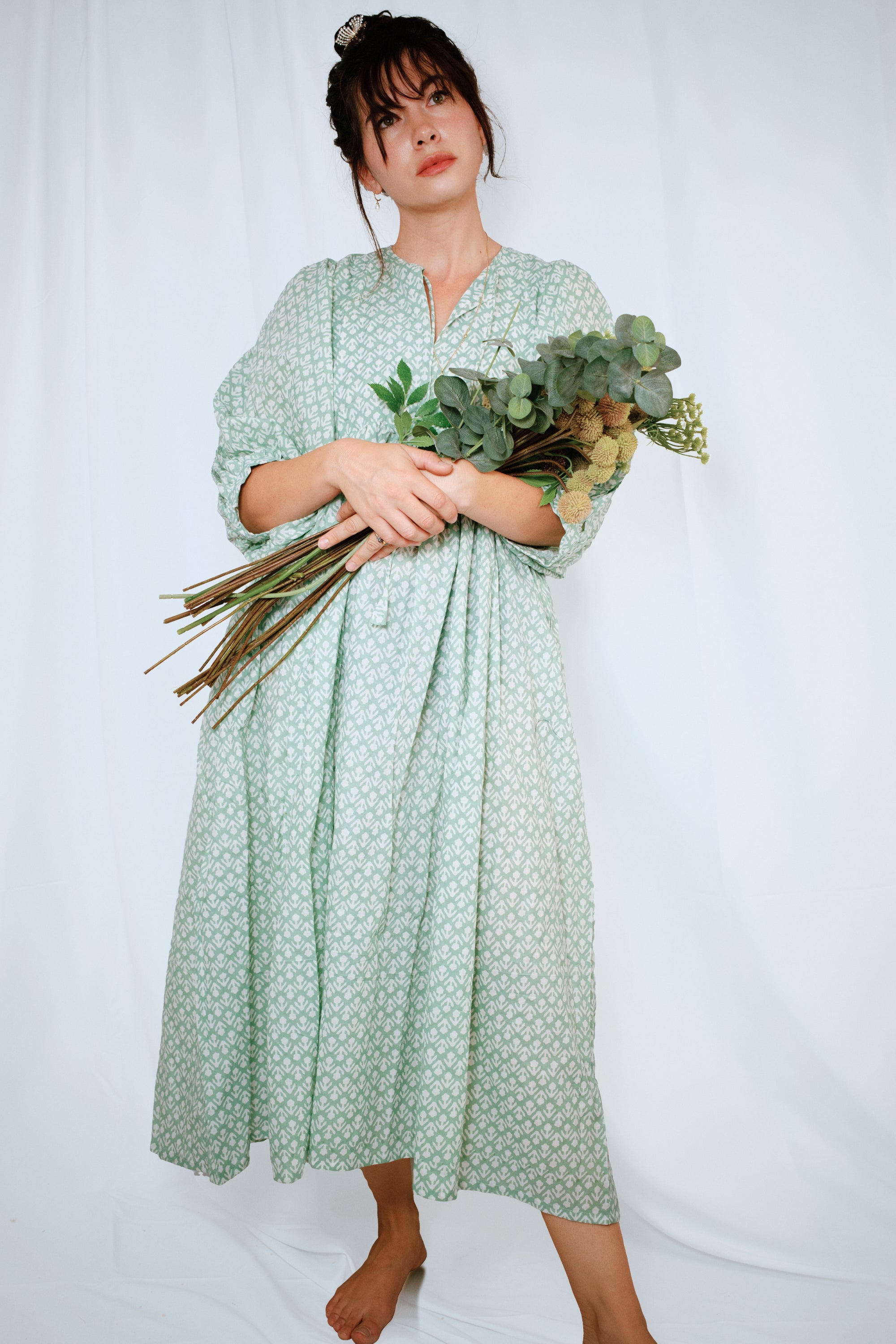 Sage Midi Dress