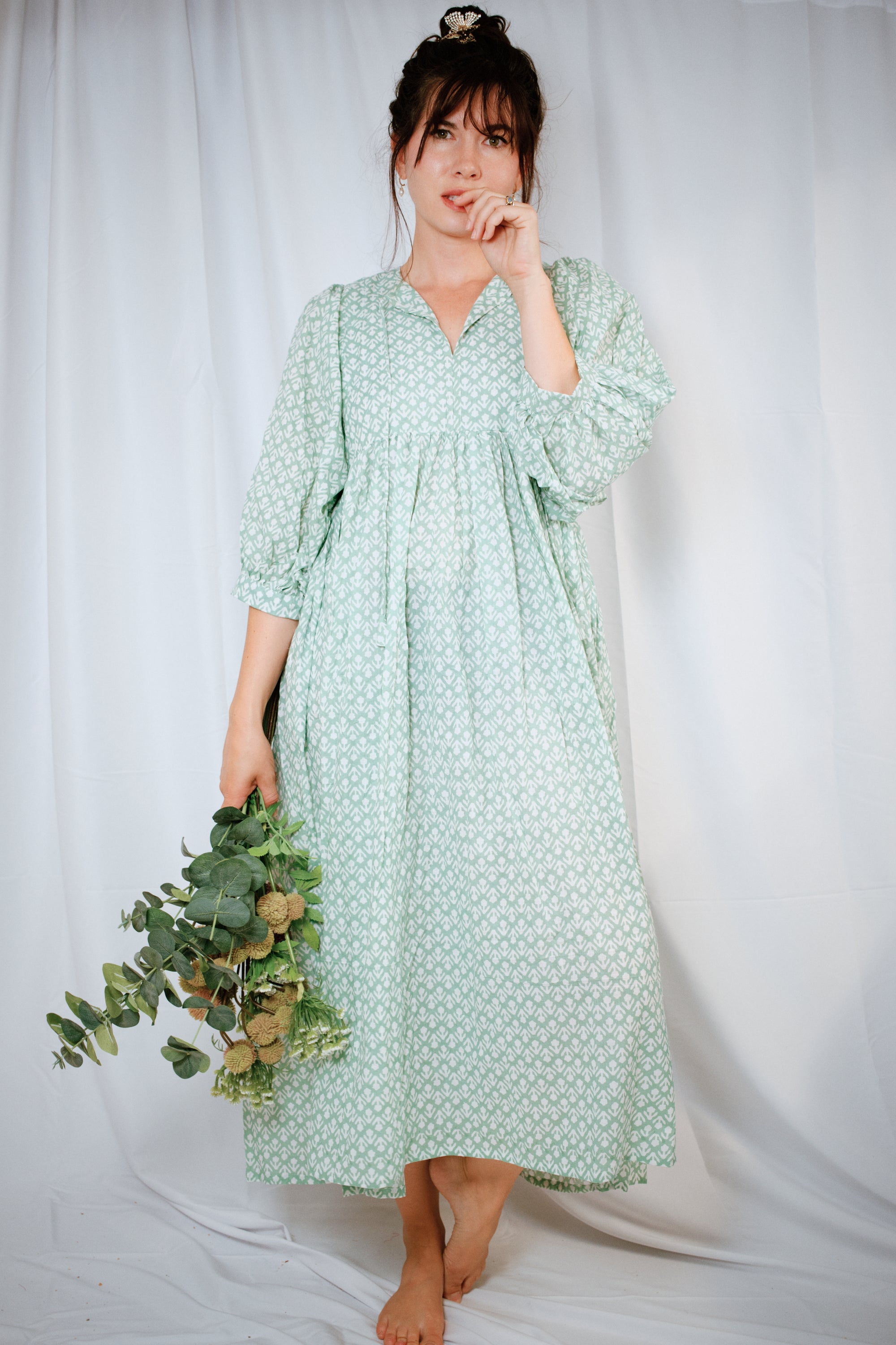 Sage Midi Dress